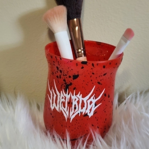 Weirdo Makeup Glass Brush Holder - Inspired - Handmade - Picture 1 of 2
